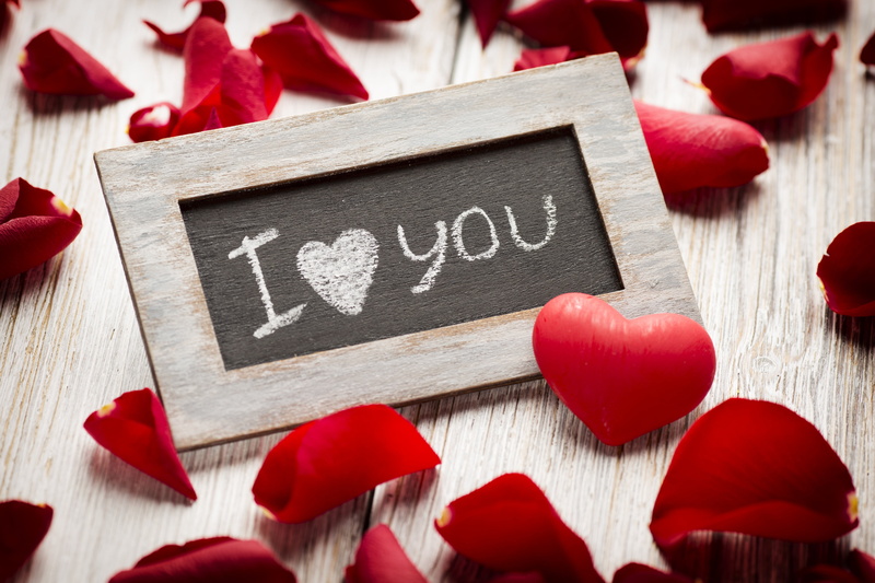 love, heart, romantic, I love you, 5K, red, roses, rose, petals