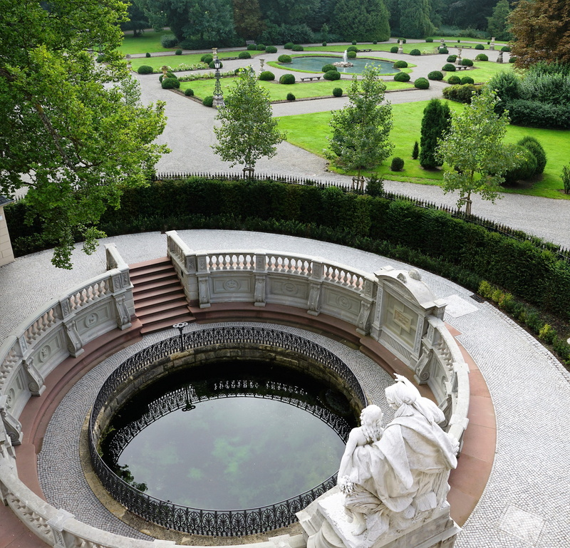 the source of the danube, donaueschingen, green color, garden, historically, germany, nature, old town, ornamental garden, source, city, castle, high angle view