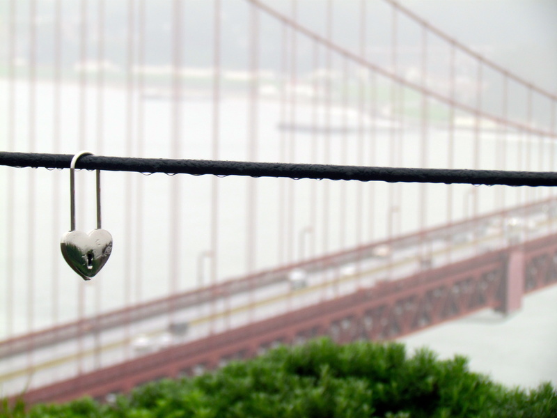 safety, close-up, 4K, san francisco, day, protection, golden gate, lock of love, outdoors, raindrop, built structure, architecture, bridge, love, heart lock