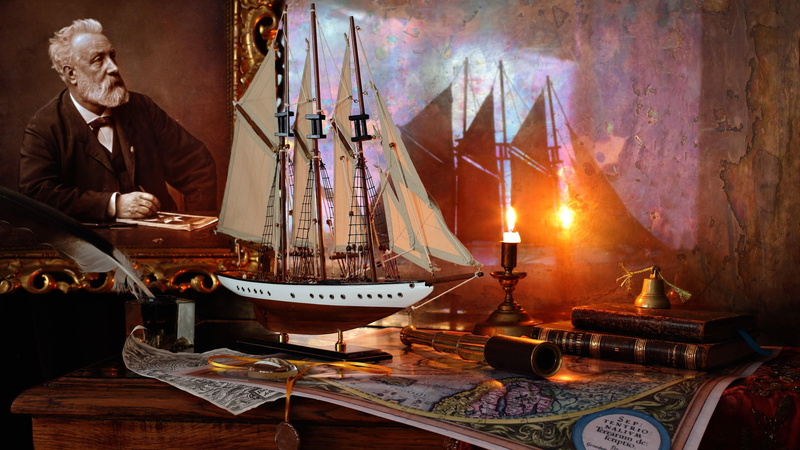 antique, occupation, sailing ship, belief, electric lamp, one person, room, lighting equipment, candle, table, senior men, old, adult, senior adult, nostalgia
