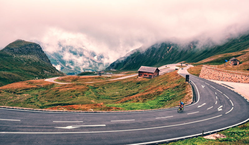 austria, marking, travel, alpine, symbol, slope, environment, pass road, road trip, direction, farradfahrer, cycling, car, grossglockner, motor vehicle