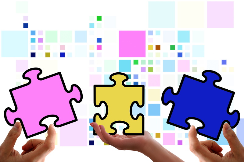 business strategy, teamwork, business, solution, partnership, jigsaw piece, brainstorming, joining together, holding, items, community, finger, communication