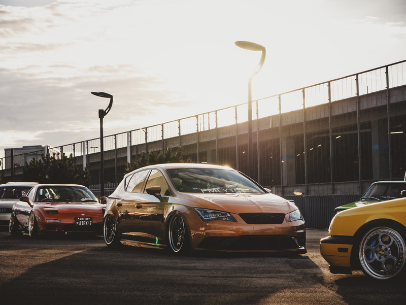 carshow, photo, cab, land vehicle, transportation, 4K, sports car, sky, nature, sedan, stance, luxury, vehicle, mode of transportation, day, spoke, retro styled