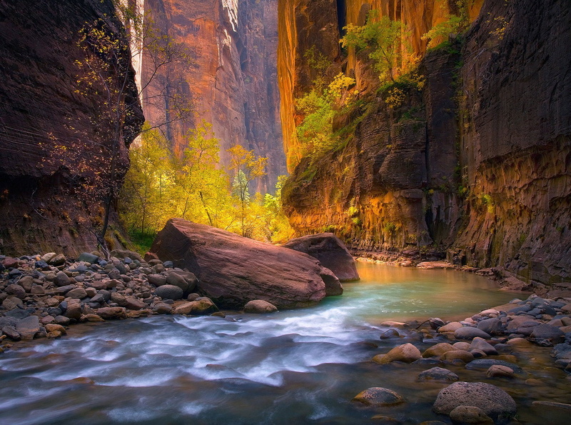 720P, Zion National Park, Earth, Canyon, Virgin River, River, Rock, Nature