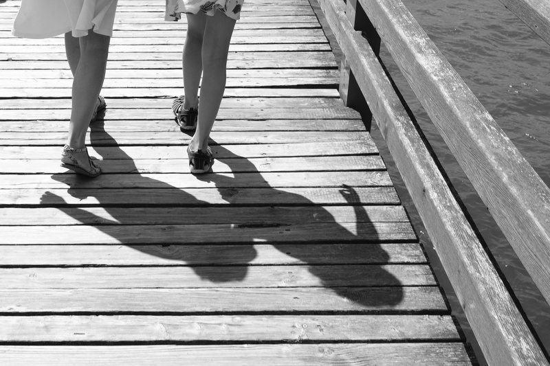 wood, outdoors, black and white, human limb, body part, low section, germany, footpath, minimalism, sunlight, summer, prerow, leisure activity, shadow