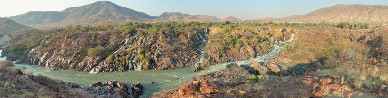 travel destinations, waterfall, rock, namibia, environment, plant, africa, 8K, scenics - nature, water, solid, rock - object, mountain range, landscape