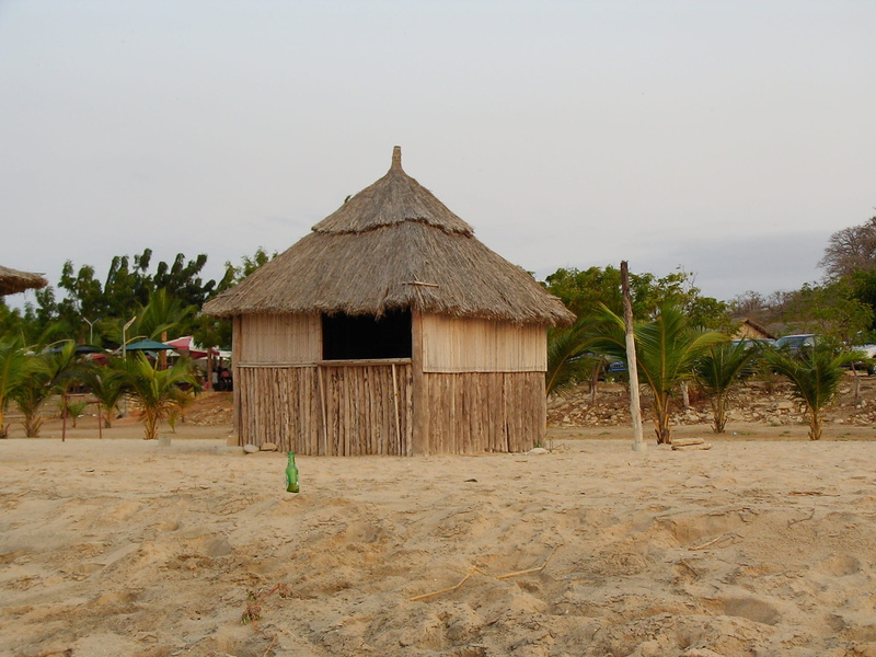 no people, nature, plant, palm tree, africa, day, thatched roof, hut, built structure, outdoors, tree, Beach, shack, tropical Climate, travel, building exterior