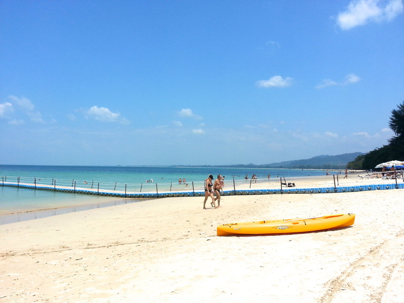 travel, yellow, day, people, sand, horizon, beach, beauty in nature, blue, leisure activity, horizon over water, holiday, sky, trip, phuket, near, thailand
