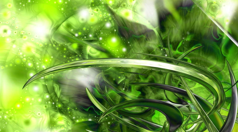 3d and abstract, space, 3d, 1080P, fx, green, cool, graphic