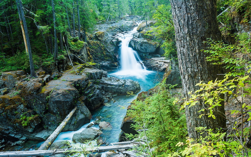 silver, mt, rainier, river, falls, ohanapecosh, 1080P, usa, park, washington, national