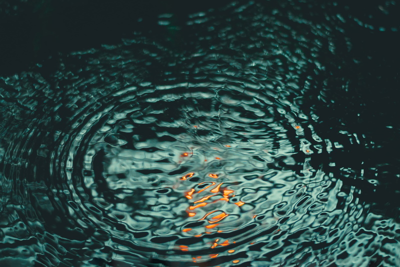 liquid, close-up, motion, body, outdoors, selective focus, wet, concentric, rippled, nature, reflection, water drop, full frame, drop, water, raindrop