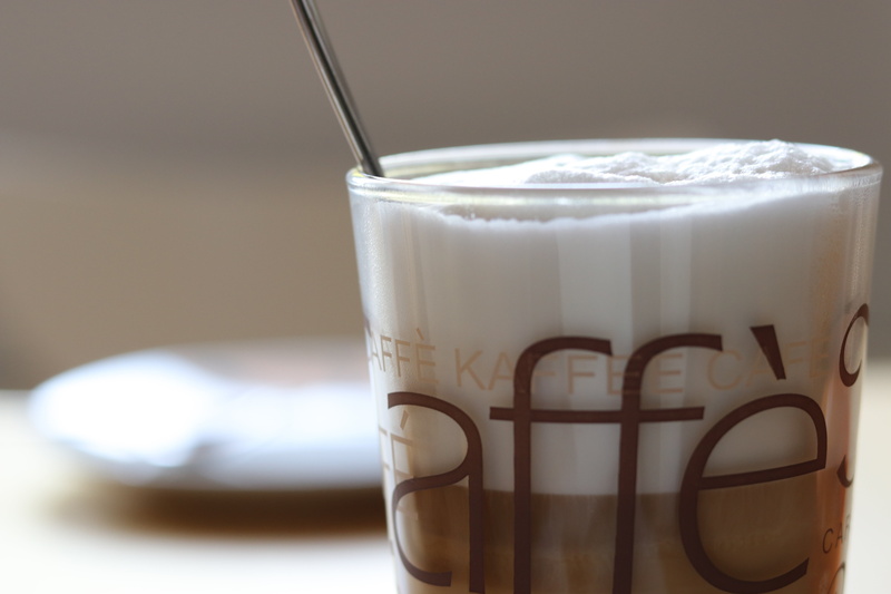 macchiato, kitchen utensil, food, still life, café au lait, indoors, delicious, milchschaum, food and drink, foam, enjoy, coffee, glass, spoon, coffee - drink