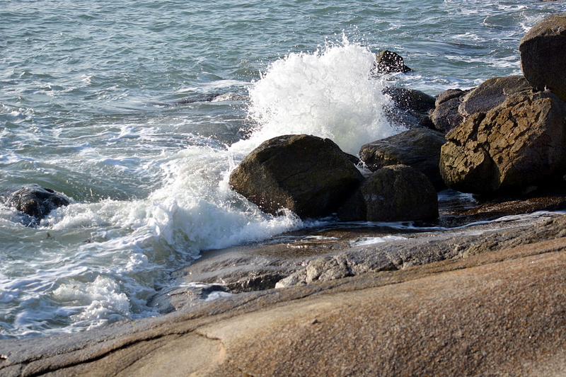 ocean, eau, aquatic sport, water, 4K, nature, mer, sea, wave, hitting, vagues, rocky coastline, power in nature, scenics - nature, mare haute, no people