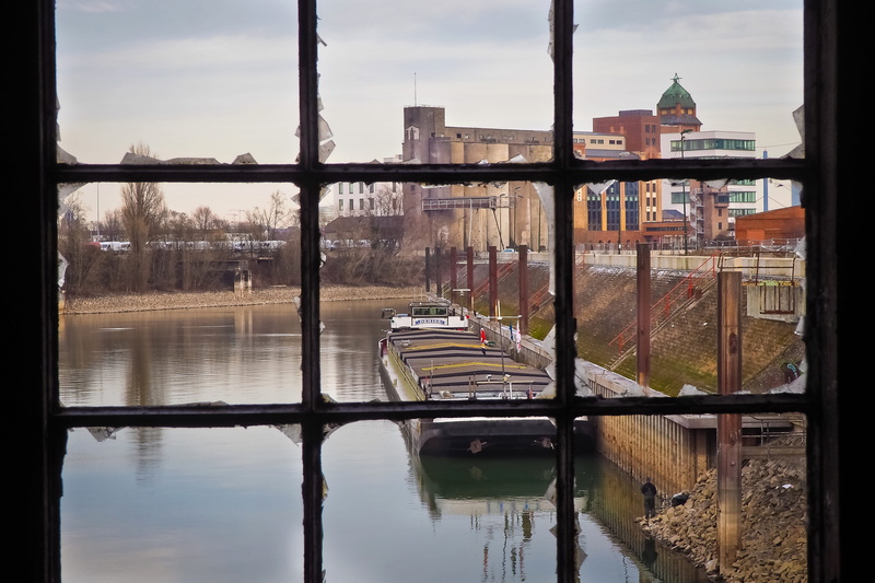 dilapidated, sky, outlook, old, weathered, industry, travel, transience, boat, waterfront, factory, room, destruction, past, broken, old factory, ruin