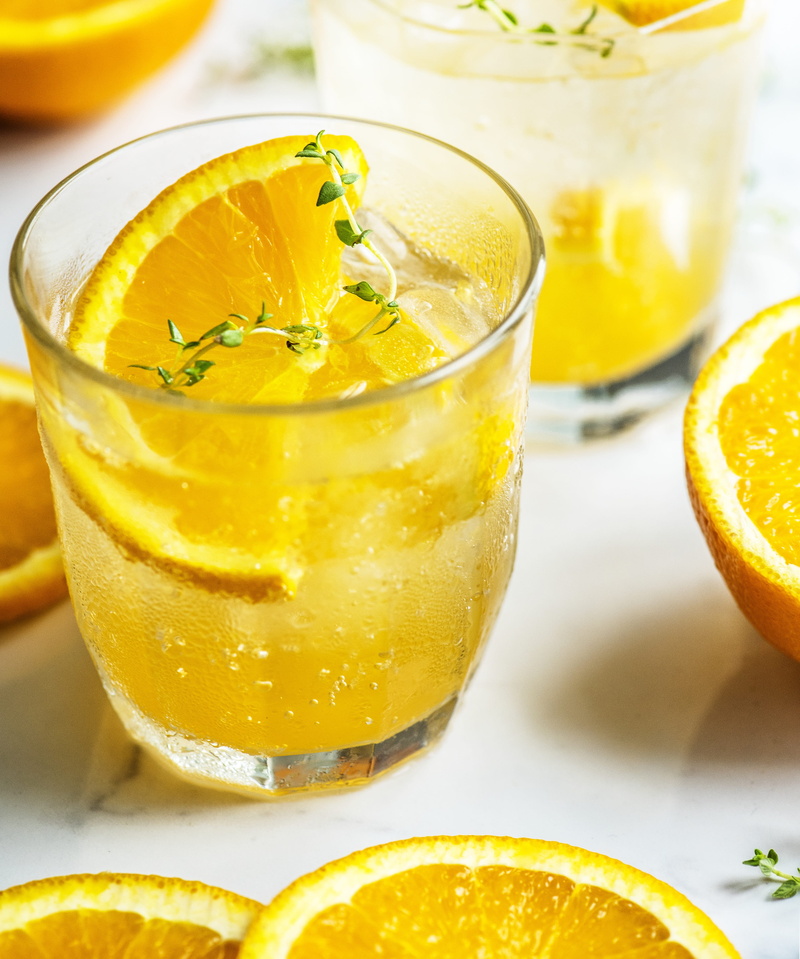 cocktail, cold temperature, healthy, fruit, drinking glass, fruit infused water, table, fresh, drinking, 4K, still life, slice, detox drink, ice cube