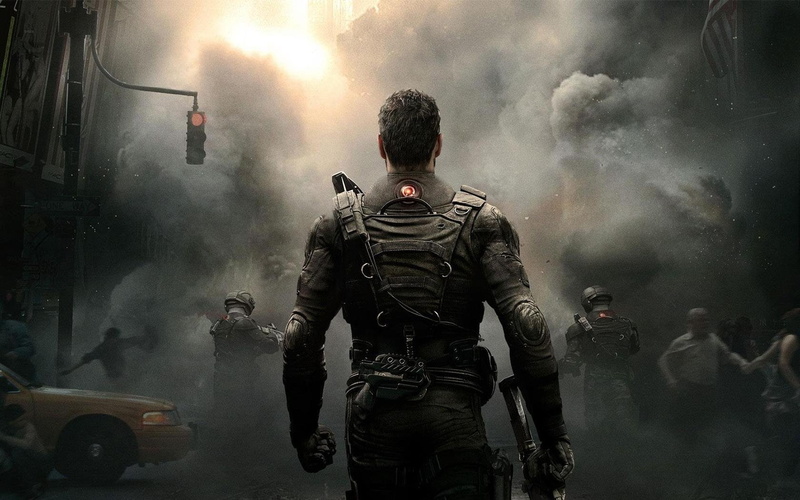 machine, weapon, people, soldiers, dust, smoke, devastation, panic, 720P
