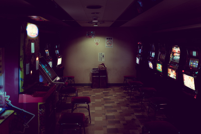 light, garbage, game, arcade, room, 1080P, chair, neon