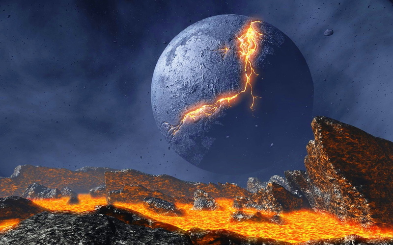 galaxy, planetary moon, fire, beauty in nature, glowing, planet, Space, night, gray, digital composite, scenics - nature, star - space, sphere, space exploration