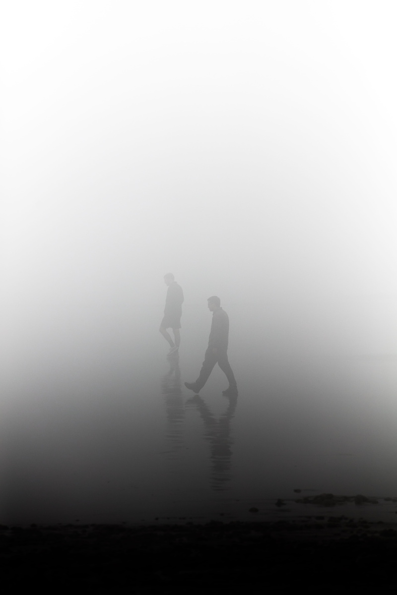 fog, shadow, sky, success, ideas, black and white, back Lit, man, nature, outdoors, person, silhouette, ocean, adult, businessman, one Person, sunset, shore