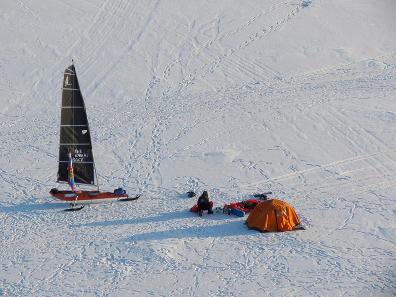 snow, tent, beauty in nature, tourists, land, leisure activity, nature, high angle view, snowcapped mountain, tracks, tranquility, ice, lake, baikal, scenics - nature