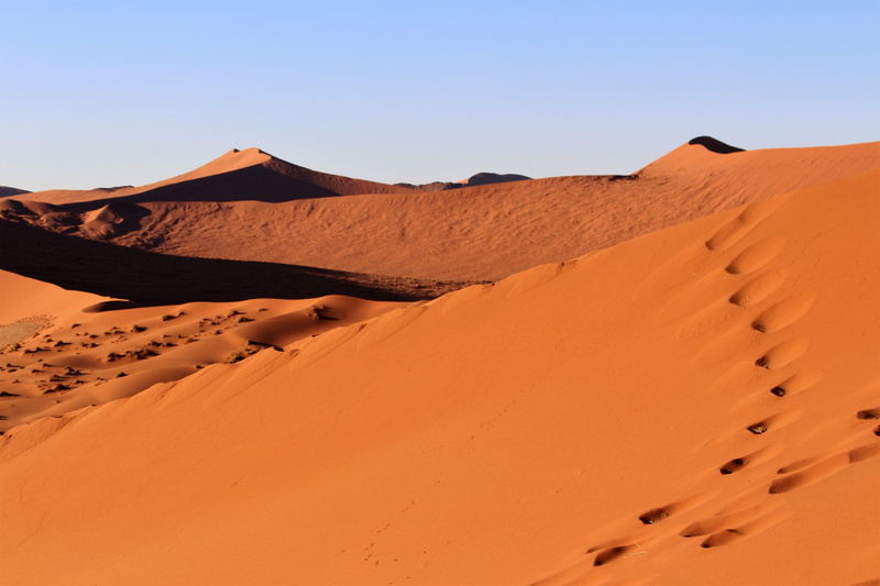 desert, travel, holiday, land, sand, sky, outdoors, sunrise, dune, wide, climate, africa, daytime, beauty in nature, sand dune, dry, environment, clear sky