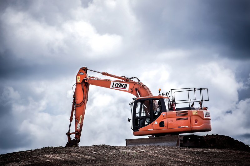 earth Mover, outdoors, construction Site, road construction, building - activity, machinery, cloud - Sky, cloudscape, development, mining, red, dirt, construction Machinery