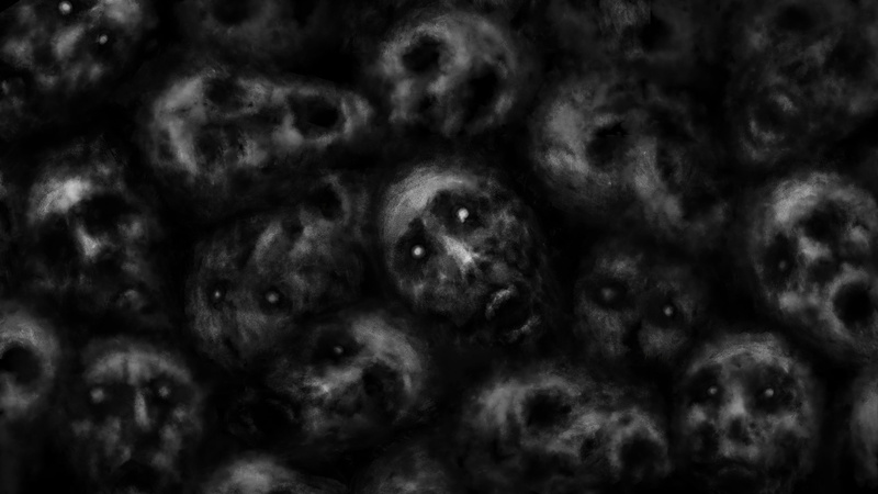 evil, 4K, dark, noir, horror, scary face, souls, face