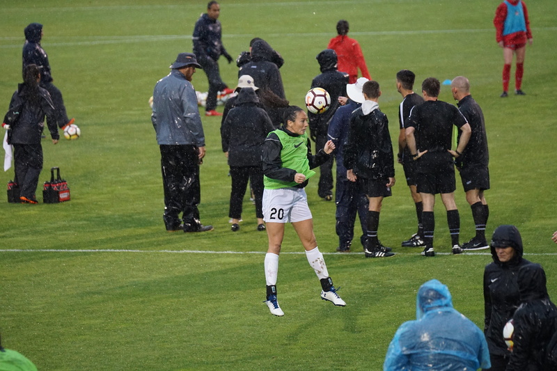 playing field, maryland soccerplex, uniform, group of people, team sport, people, rain, field, soccer team, outdoors, women, united states, grass, lindsey agnew