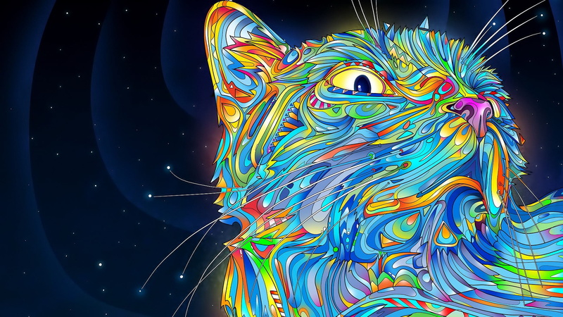 multi colored, nature, dragon, art and craft, animal representation, night, space, close-up, teal, multicolored, outdoors, water, pattern, flowing