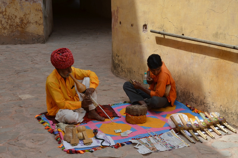men, street, road, belief, real people, rajasthan, travel, males, 4K, people, occupation, sitting, culture, tourism, flute, snake, clothing, women, india