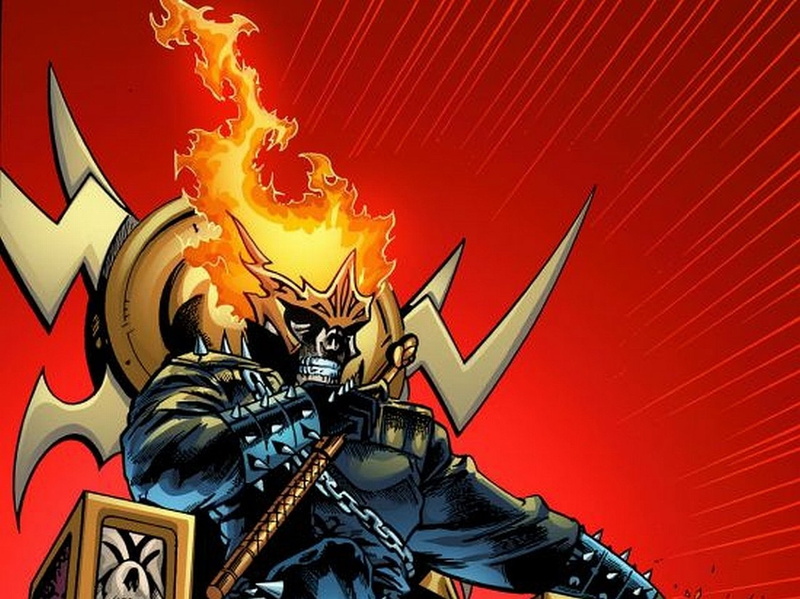 weapon, colored background, courage, red, Comics, Ghost Rider, art and craft, military, fire, government, human representation, festival, flame, architecture