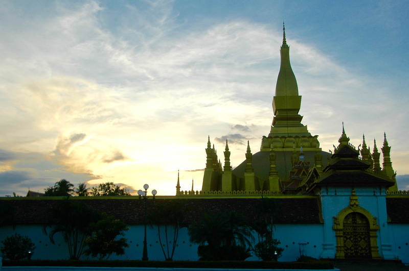 2K, outdoors, laos, the past, city, tower, sky, place of worship, spire, history, belief, architecture, built structure, building, spirituality, vientiane province