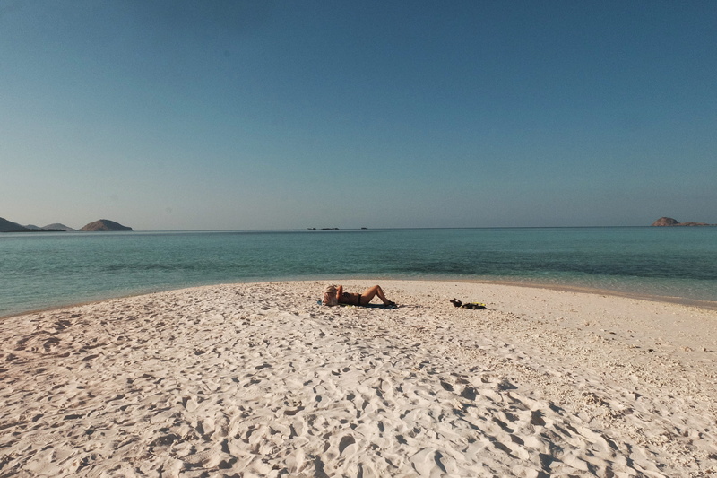 day, idyllic, outdoors, taka makassar, sky, scenics - nature, beauty in nature, horizon over water, horizon, komodo, girl, indonesia, sea, water, tranquil scene