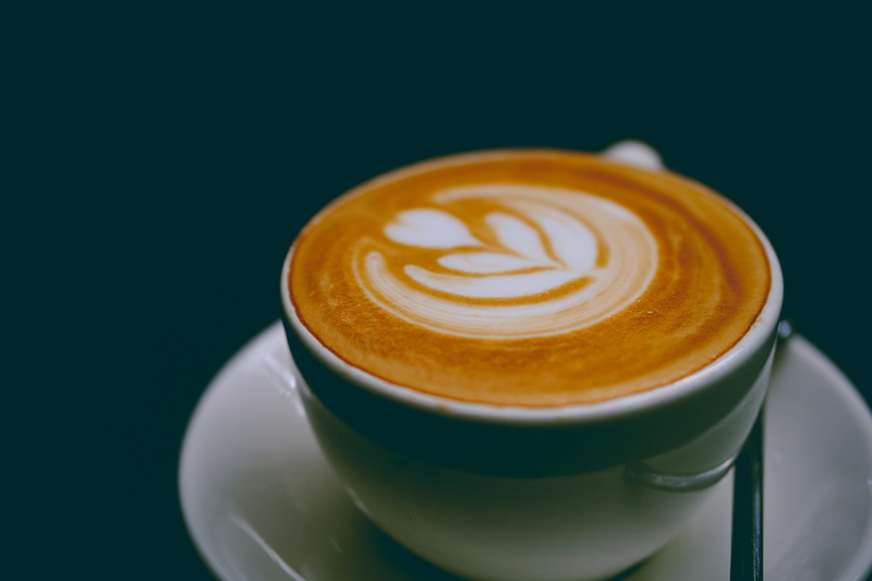 food, coffee, coffeetime, saucer, close-up, froth art, still life, bandung, cappuccino, cafe, floral pattern, frothy drink, black background, espresso