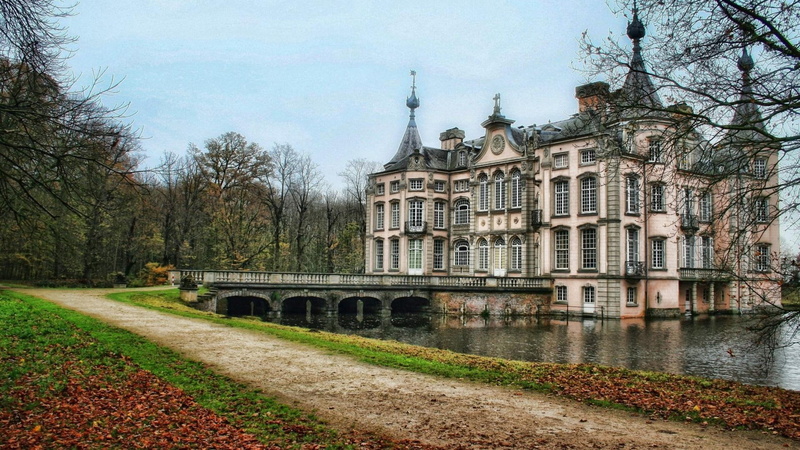 bridge, nature and landscapes, hdr, lake, gorgeous, trees, bridged, 1080P, road, palace