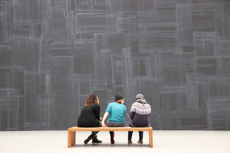 art, adult, communication, built structure, blackboard, togetherness, Visit, people, 5K, Visitors, casual clothing, talking, men, two people, architecture