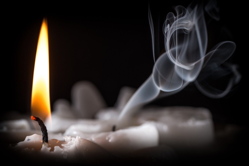 burnt, illuminated, smoke - physical structure, religion, melting, fire, studio shot, indoors, Candle, motion, match - lighting equipment, nature, Flame