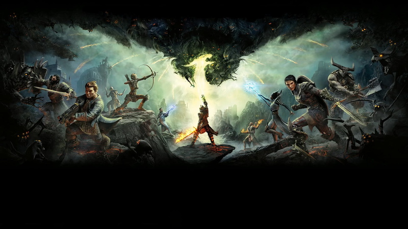 spooky, group of people, Dragon Age: Inquisition, dark, women, stage - performance space, game, men, nature, fire - Natural Phenomenon, smoke - Physical Structure