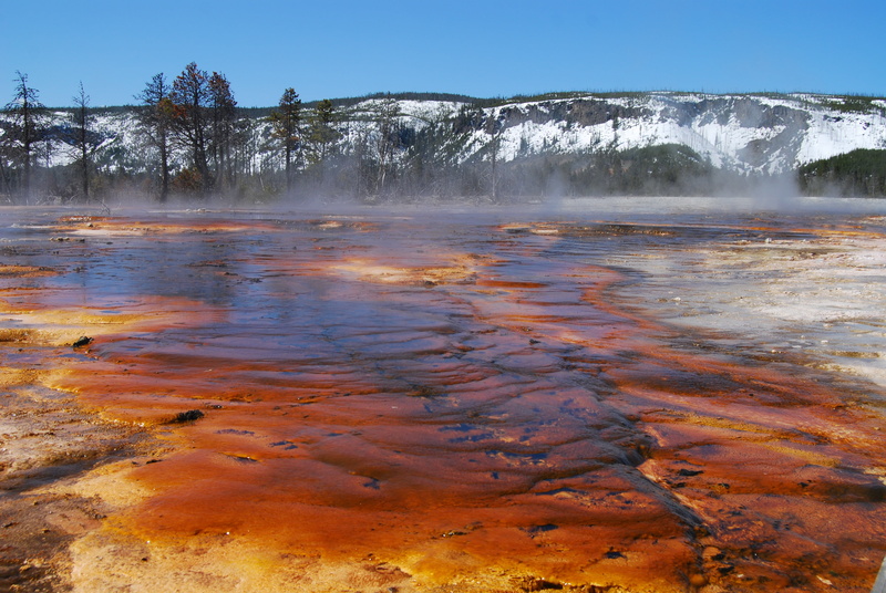 day, no people, hot Spring, nature, water, park, beauty in nature, 4K, smoke - physical structure, landscape, travel destinations, sky, scenics - nature