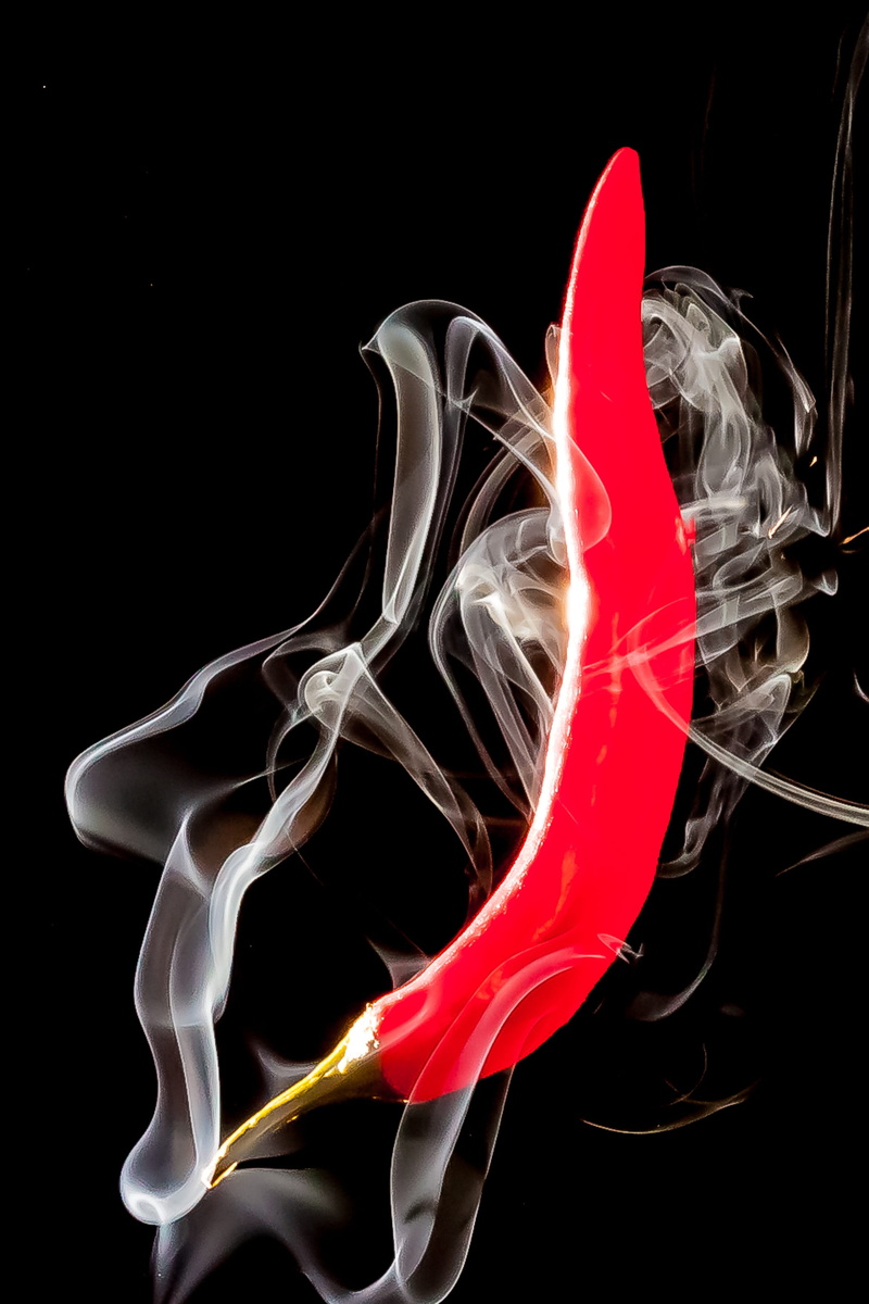 complexity, natural pattern, red, multi colored, abstract, close-up, studio shot, smoke - Physical Structure, changing form, flame, black Background, swirl