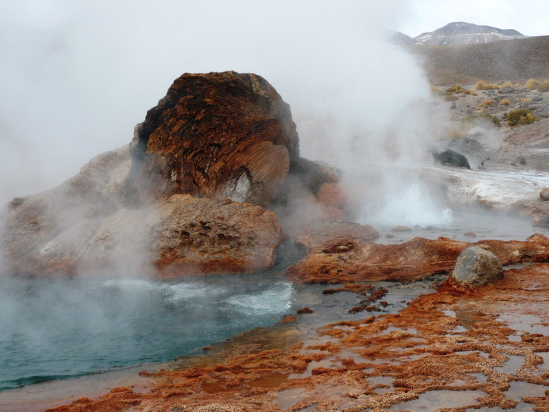 2K, non-urban scene, Sulfur, film of mist, scenics - nature, environment, rock, one woman only, water, Steam, geyser field, power in nature, people, Unrest