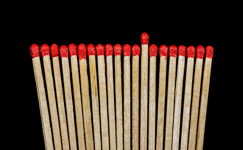 directly above, Macro, Sticks, Wood, Match, sulfur, side by side, repetition, black background, matchstick, Close, abundance, studio shot, burnt, match - lighting equipment