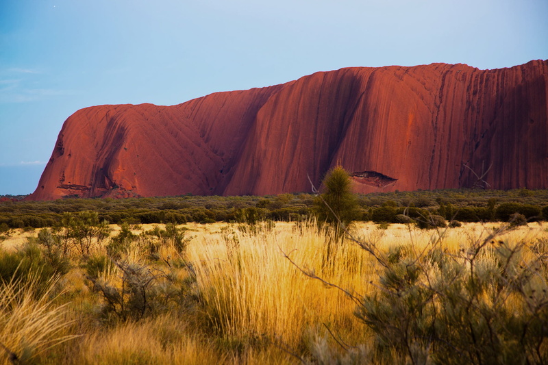 nature, tranquility, solid, 1080P, Uluru, Australia, sky, landscape, geology, land, formation, scenics - nature, physical geography, non-urban scene, brown