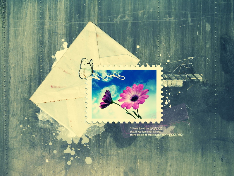 digital/artwork, envelope, 720P, stamp, abstract, hd