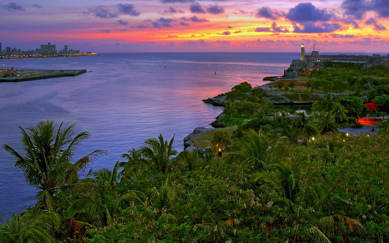 fires, plant, growth, nature, night, no people, vacations, reflection, cloud - sky, dusk, island, tree, beach, famous Place, travel, land, scenics, tranquility