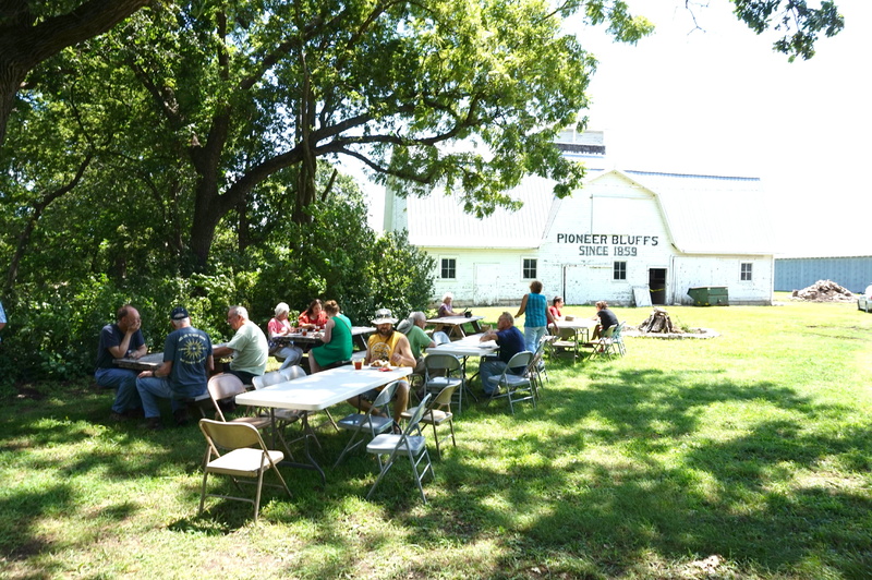 men, flint hills, architecture, park, women, kansas, field, relaxation, real people, barn, sitting, group of people, outdoors, 2K, pioneer bluffs foundation