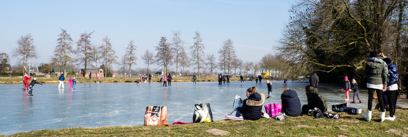 clear sky, vaassen, iceskating, outdoors, netherlands, gelderland, real people, large group of people, zing, sitting, schaatsen, ice, lifestyles, tree