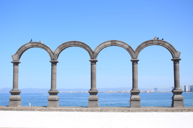 travel destinations, travel, landscape, horizon, built structure, side by side, blue, day, in a row, horizon over water, photography, stone, no people
