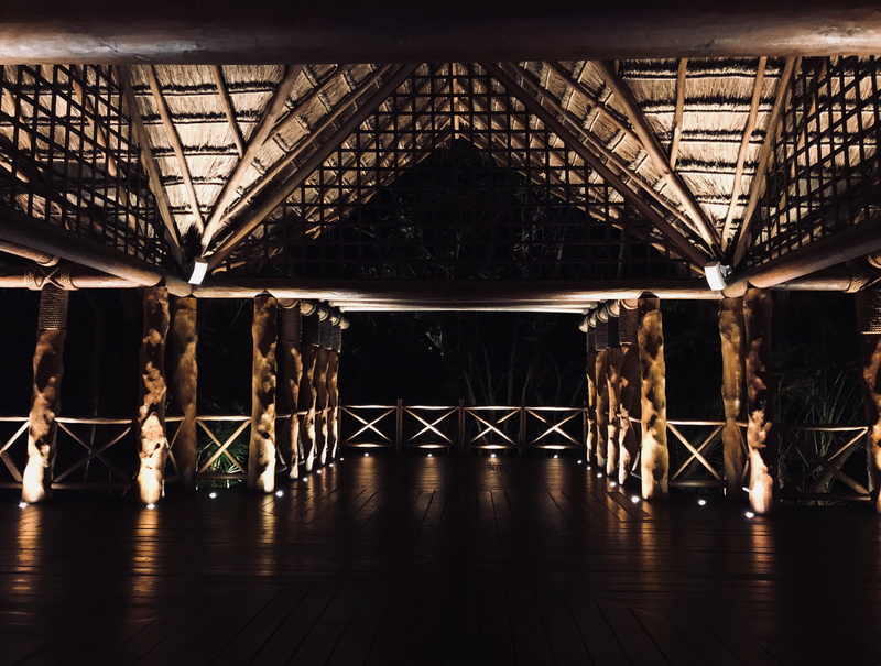 architecture, ceiling, night, roof, connection, tiki, wood - material, arts culture and entertainment, indoors, hut, mexico, stage, stage - performance space