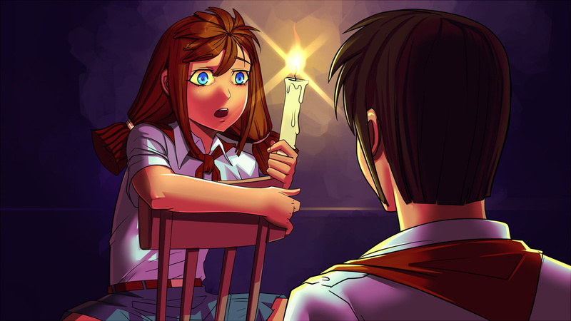 1080P, Everlasting Summer, visual novel, Soviet Games (everlasting Summer), ulyana (character), CG, redhead